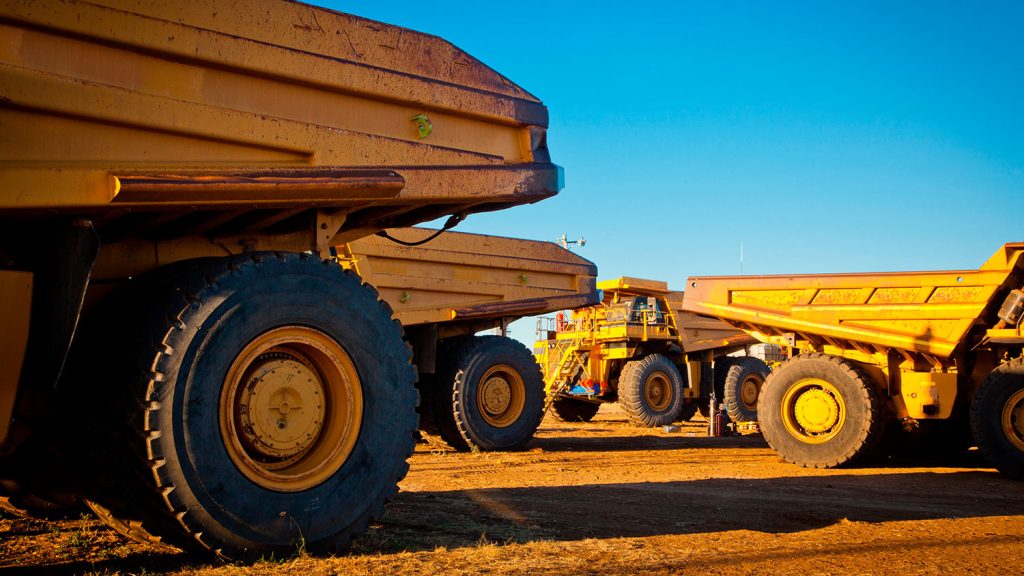 transporte minero en curso